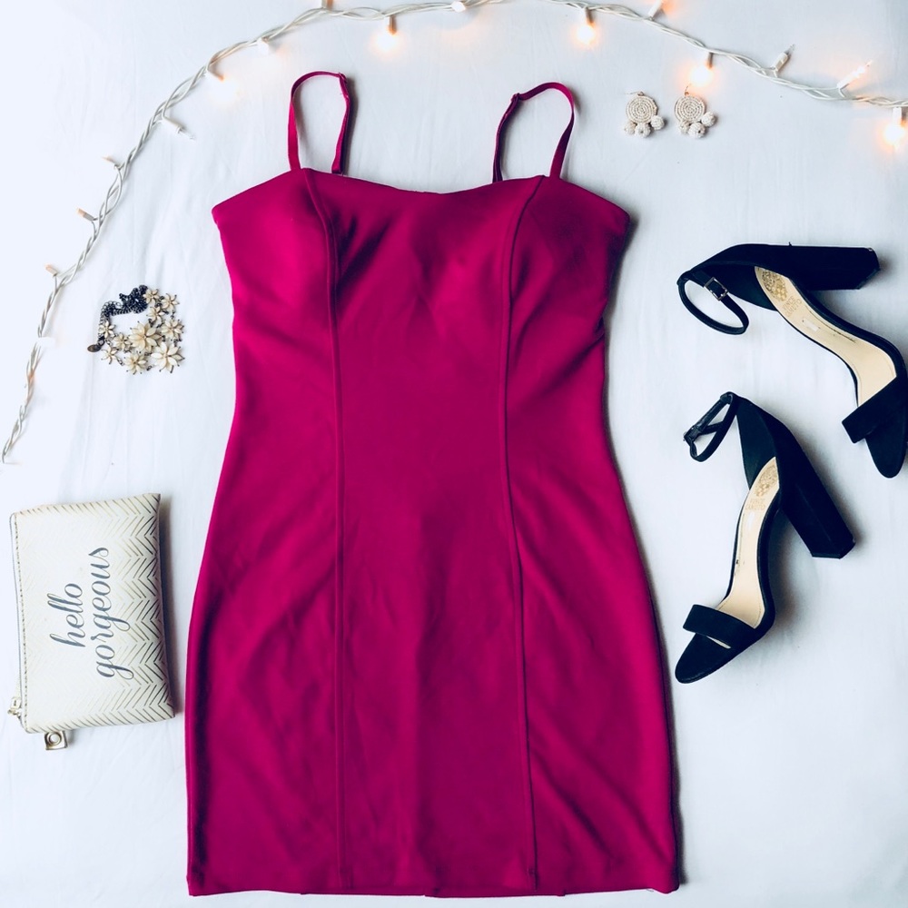 Guess Roslyn backless mini dress pink